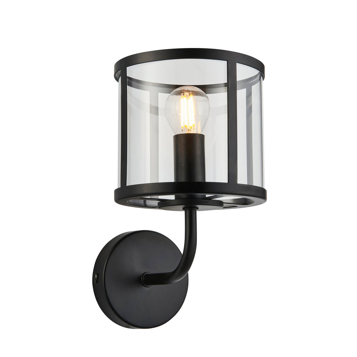 Amos Hopton Wall Light Matt Black – from Amos Lighting + Home
