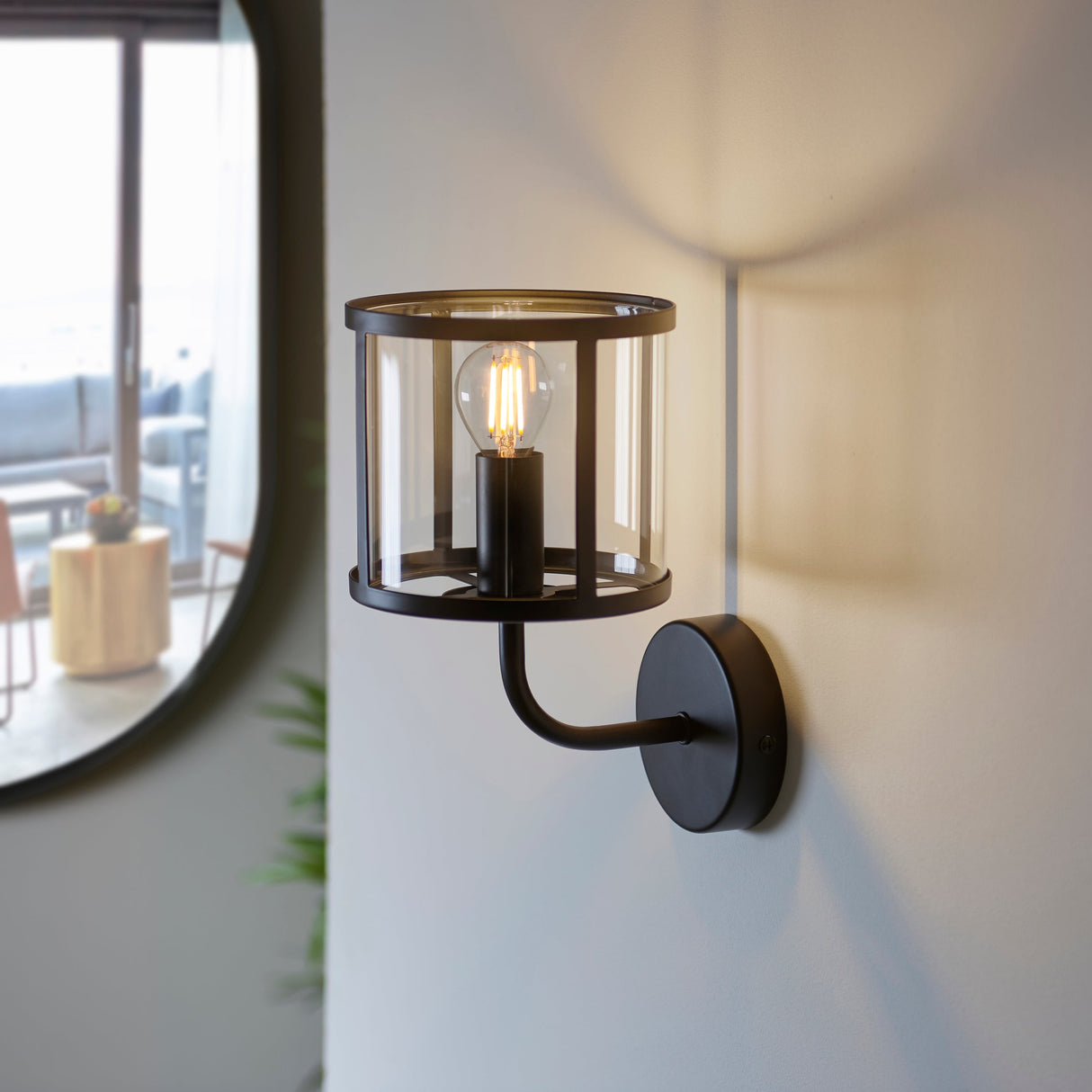 Amos Hopton Wall Light Matt Black – from Amos Lighting + Home
