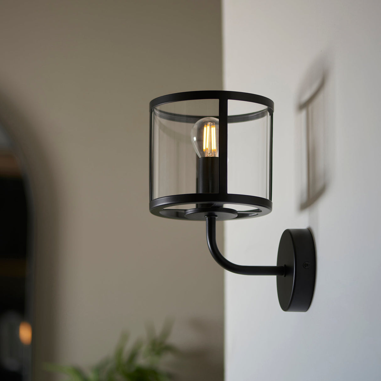 Amos Hopton Wall Light Matt Black – from Amos Lighting + Home