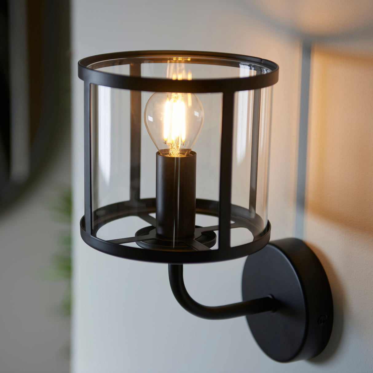 Amos Hopton Wall Light Matt Black – from Amos Lighting + Home