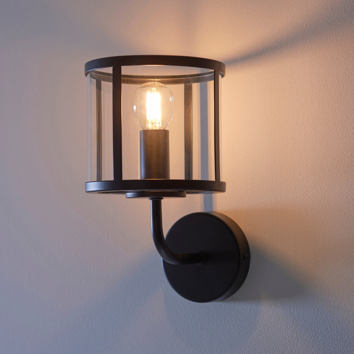 Amos Hopton Wall Light Matt Black – from Amos Lighting + Home
