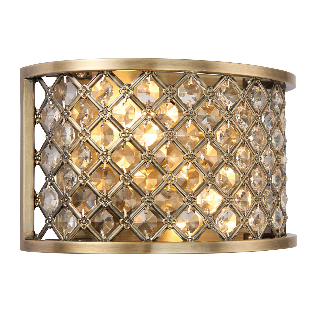 Endon Hudson Wall Light Antique Brass – from Amos Lighting + Home