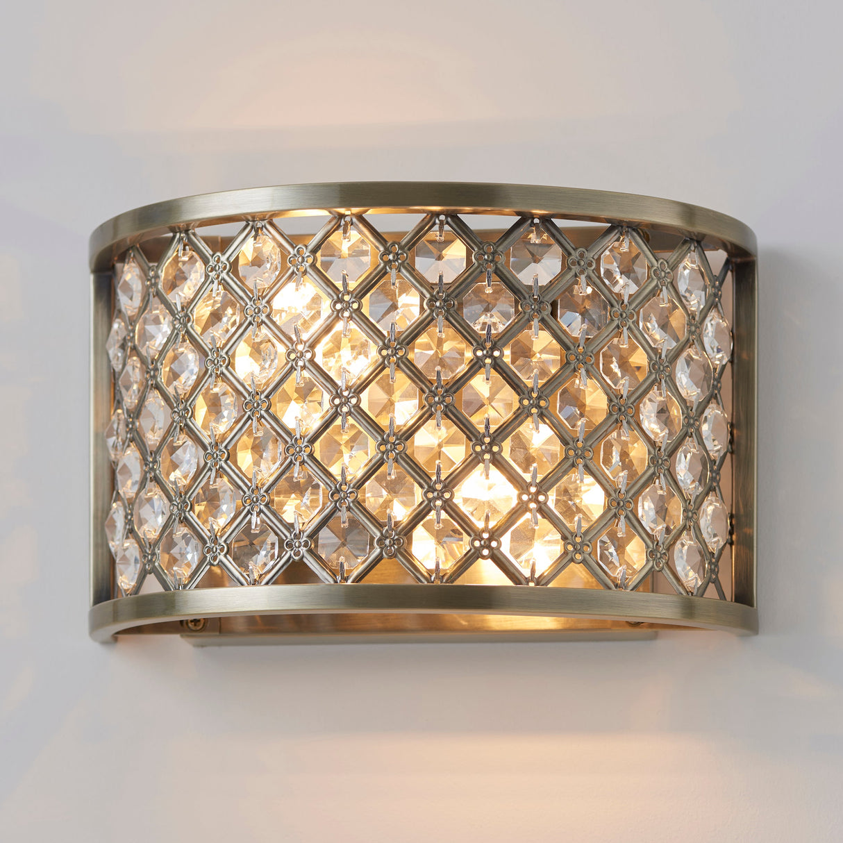 Endon Hudson Wall Light Antique Brass – from Amos Lighting + Home