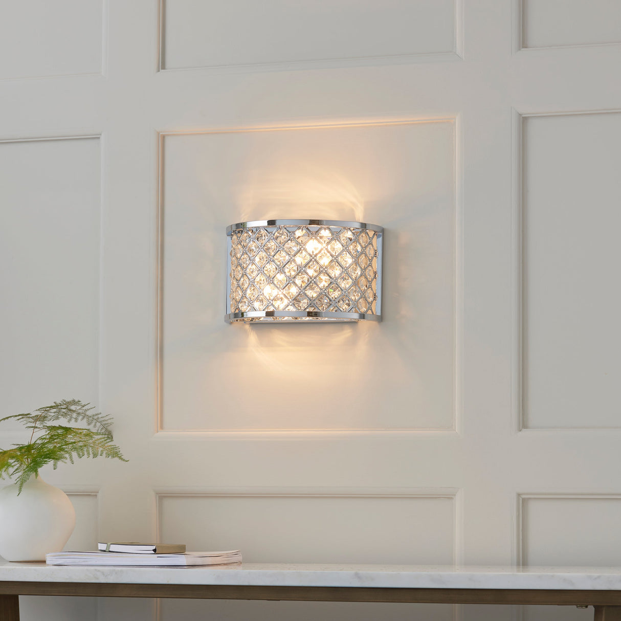 Endon Hudson Wall Light Chrome – from Amos Lighting + Home