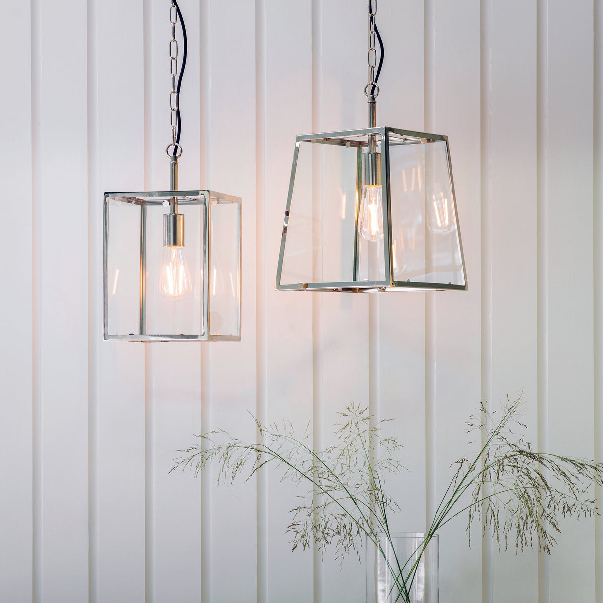 Endon Hurst Pendant Bright Nickel – from Amos Lighting + Home