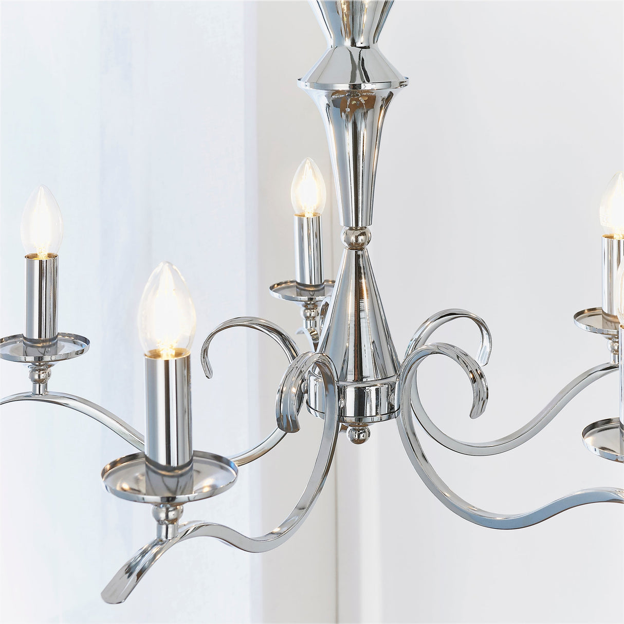 Endon Kora 5lt Chandelier Chrome – from Amos Lighting + Home