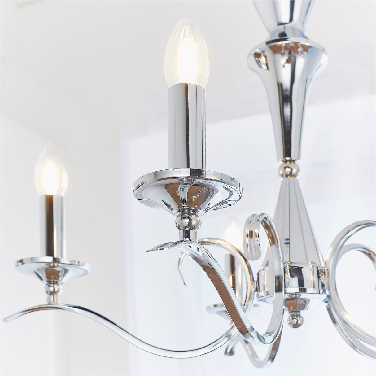 Endon Kora 5lt Chandelier Chrome – from Amos Lighting + Home