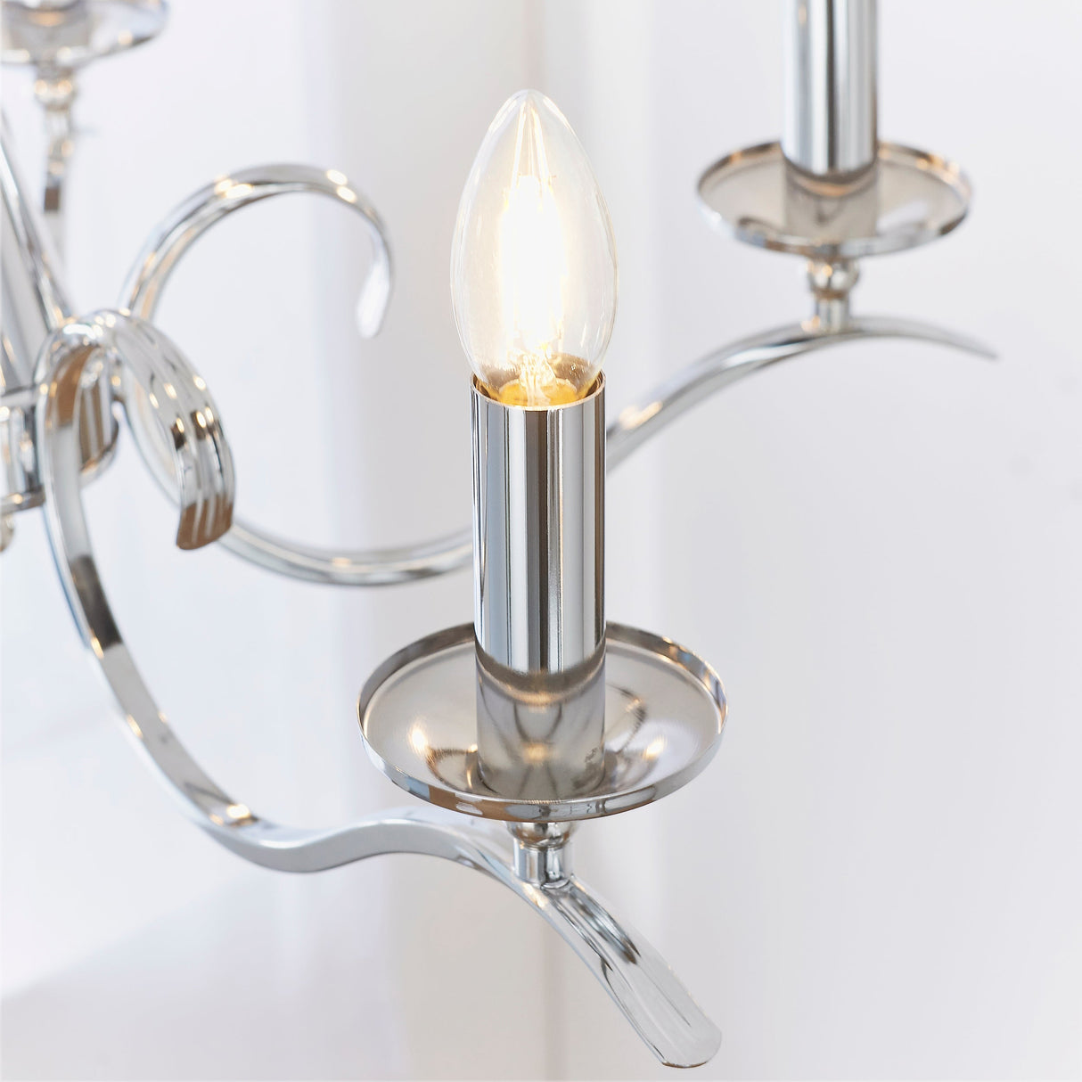 Endon Kora 5lt Chandelier Chrome – from Amos Lighting + Home