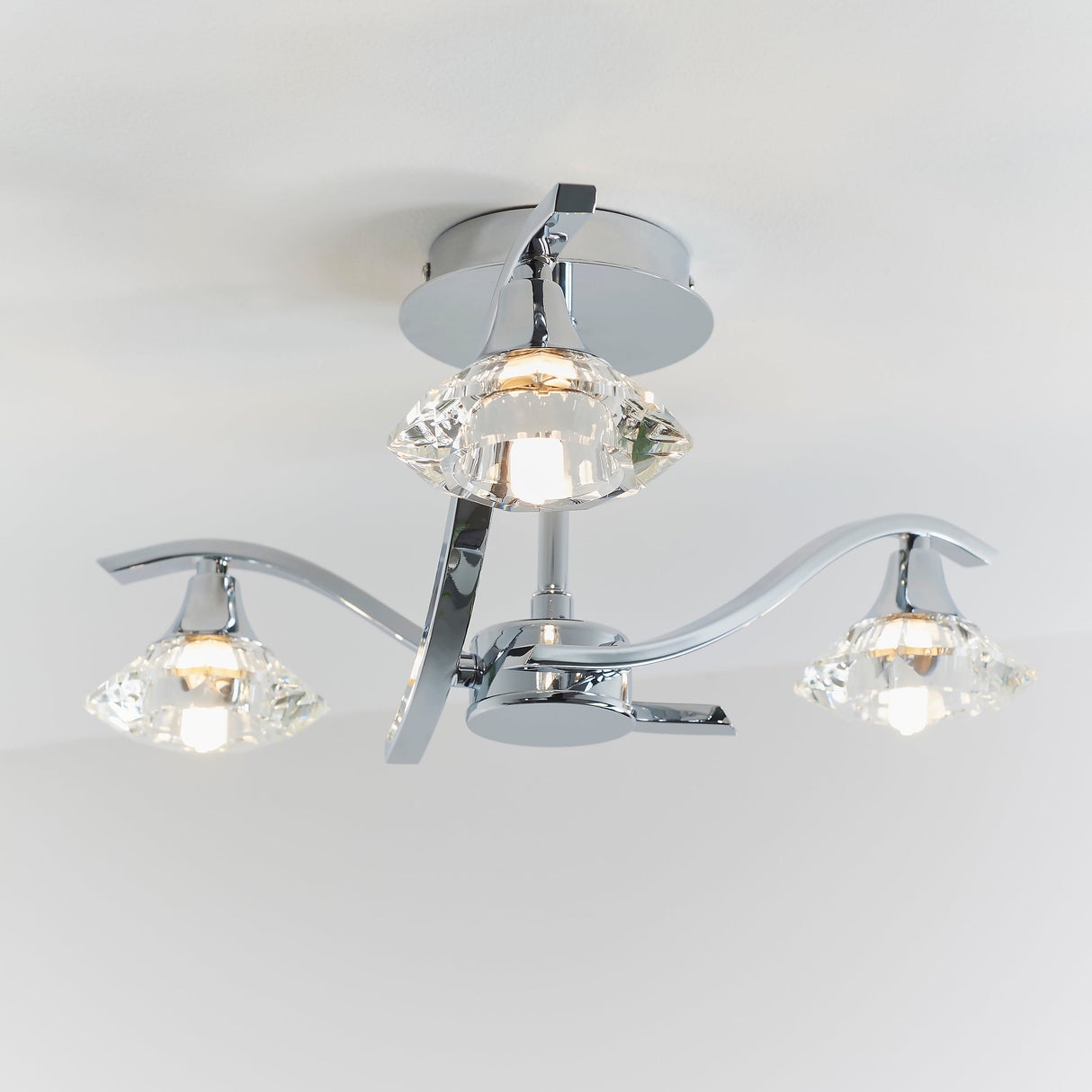 Endon Langella 3lt Semi flush – from Amos Lighting + Home