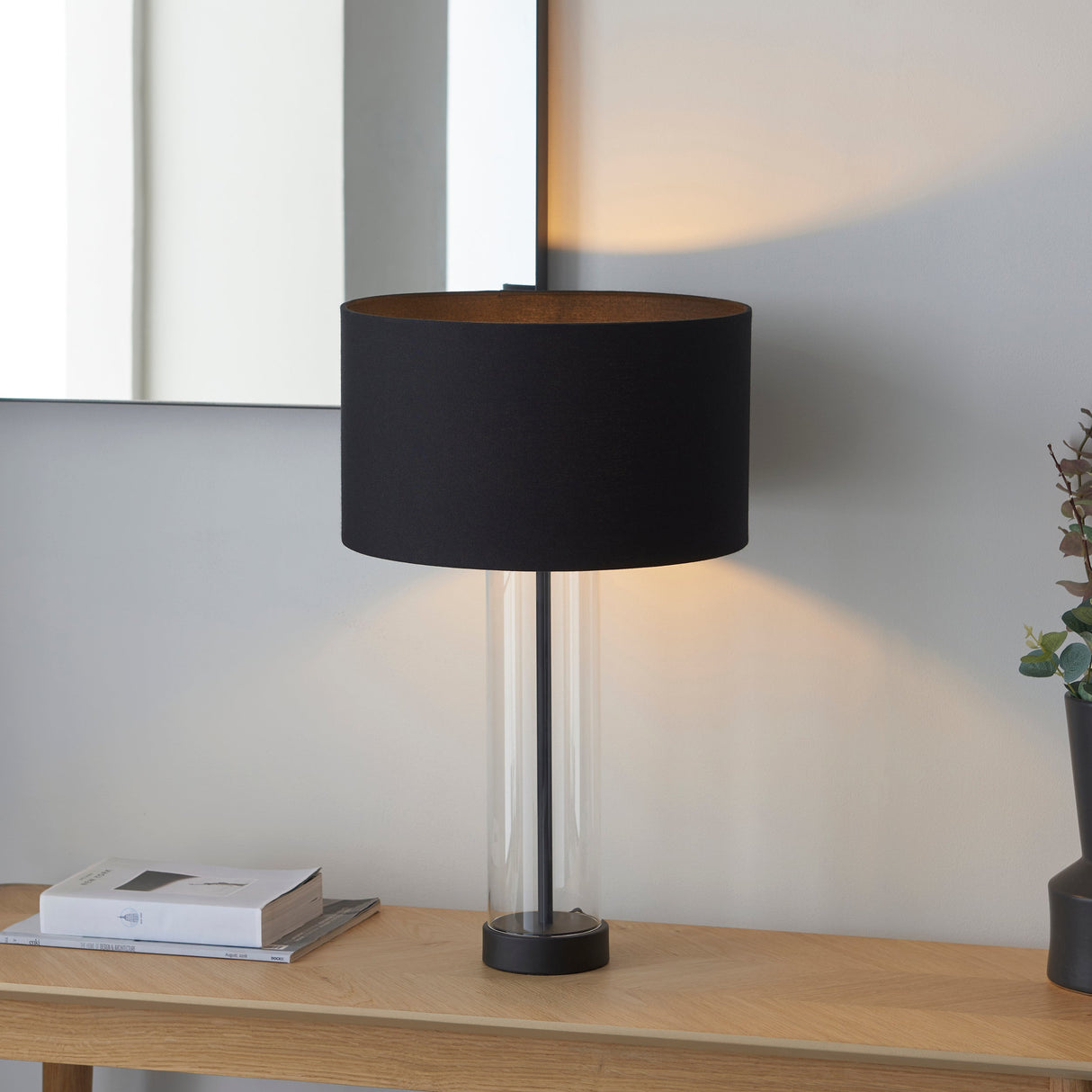 Amos Lessinar Touch Table Lamp Black Large – from Amos Lighting + Home