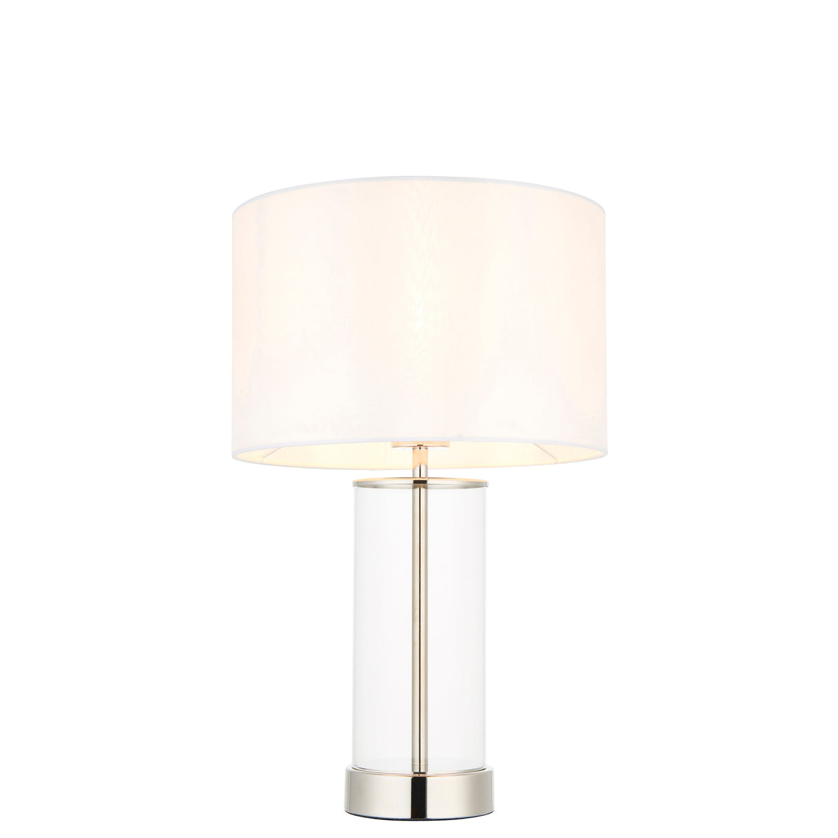 Amos Lessinar Touch Table Lamp Nickel Small – from Amos Lighting + Home
