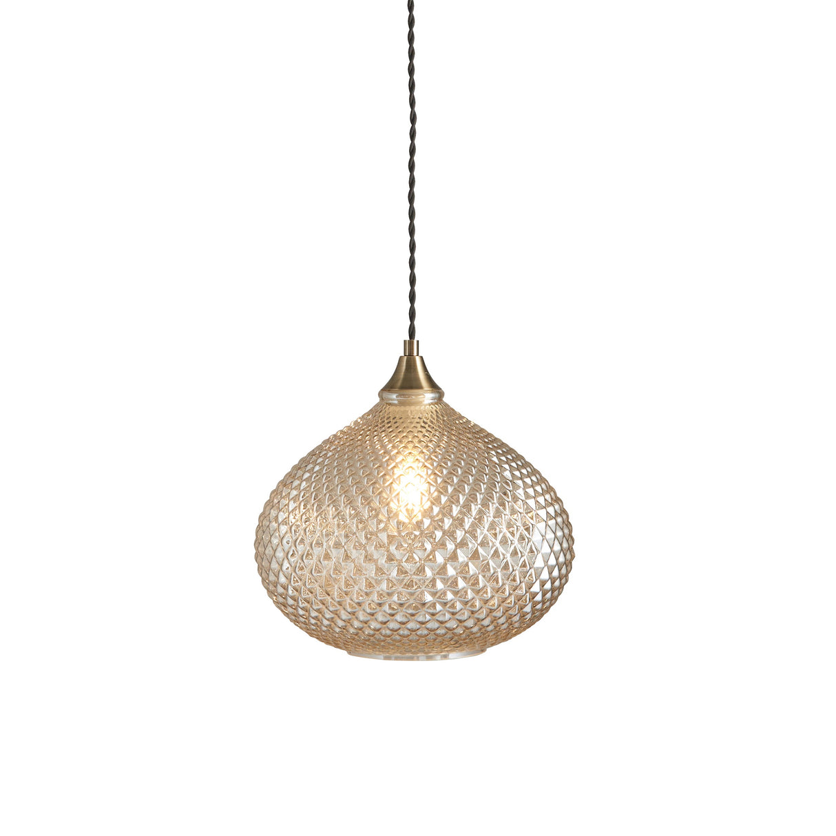 Endon Livia Pendant Champagne Glass – from Amos Lighting + Home