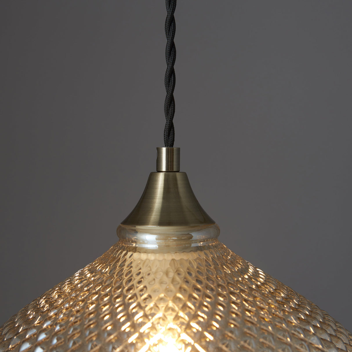 Endon Livia Pendant Champagne Glass – from Amos Lighting + Home