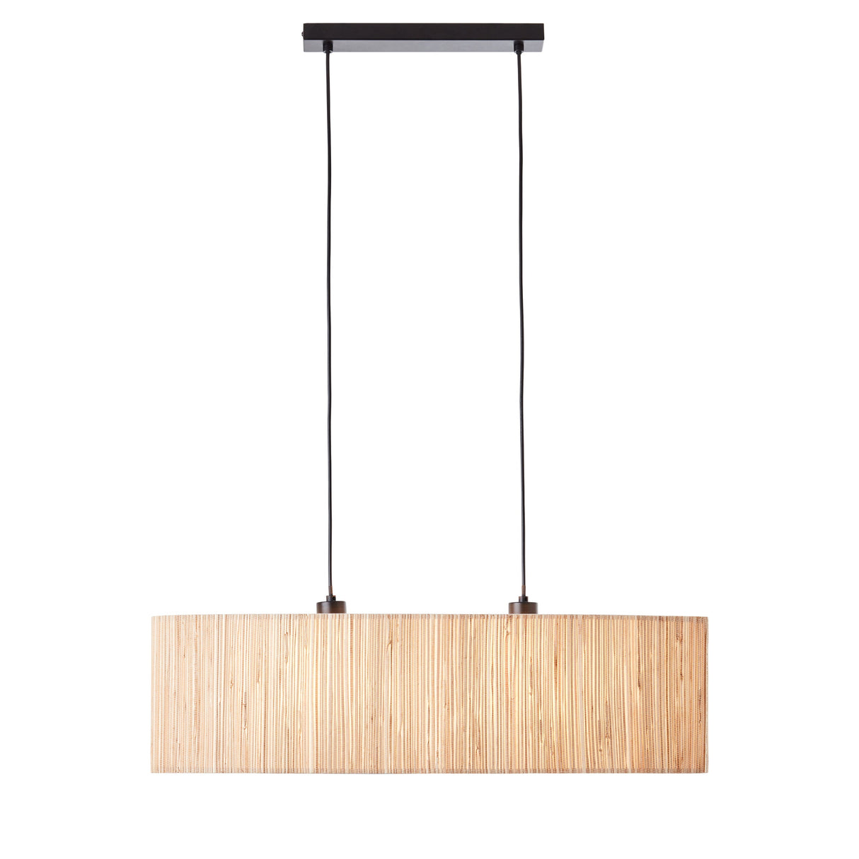 Amos Lanyon 2 Light Bar Pendant Natural Seagrass – from Amos Lighting + Home
