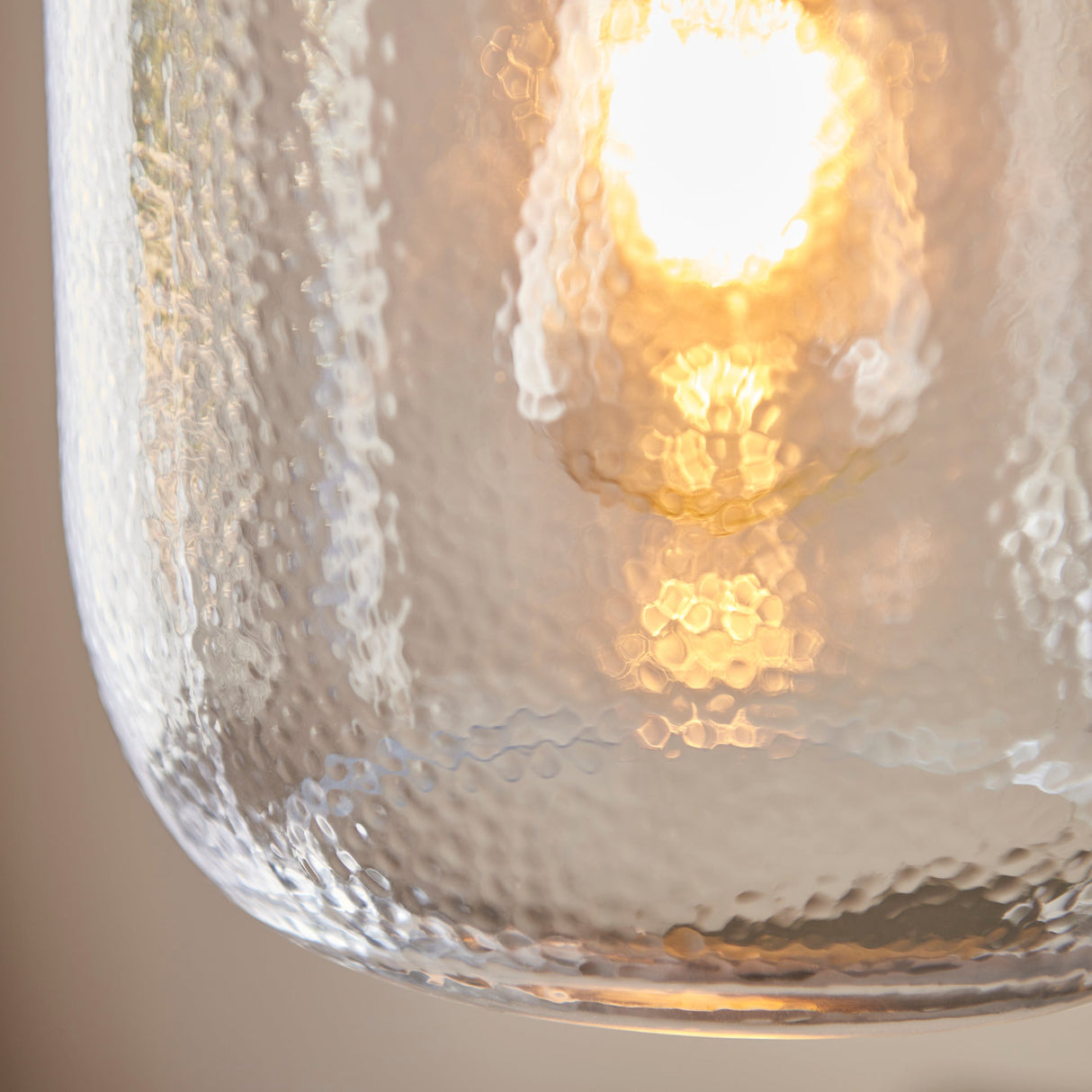 Amos Lyra Pendant Clear Textured Glass – from Amos Lighting + Home