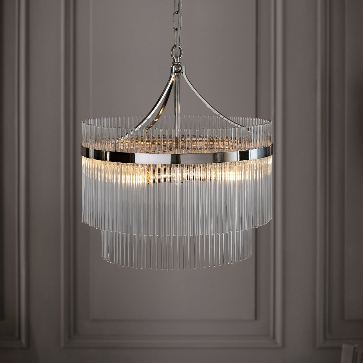 Amos Marietta 5lt Chandelier Bright Nickel – from Amos Lighting + Home