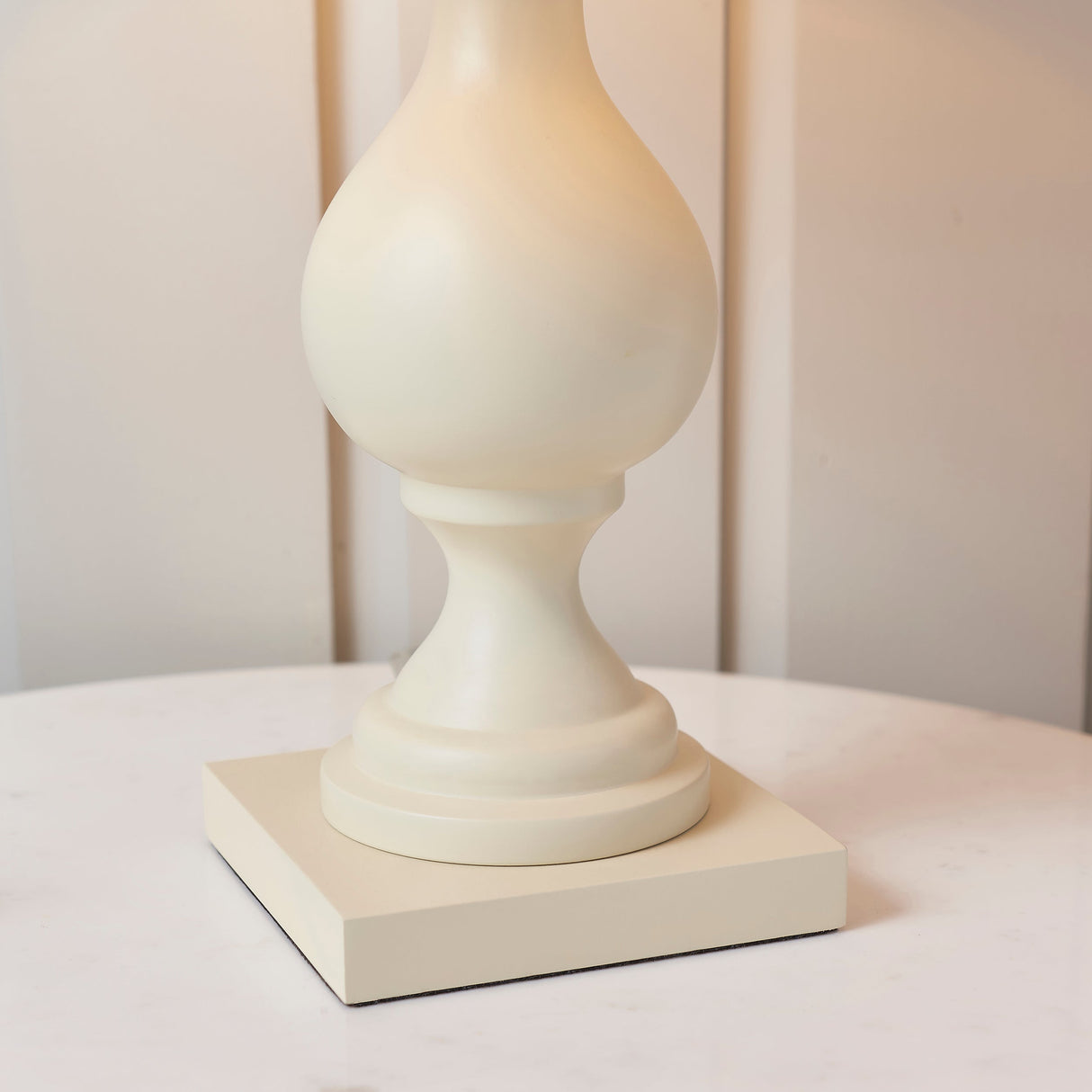 Amos Marsham Wooden Table Lamp Ivory – from Amos Lighting + Home