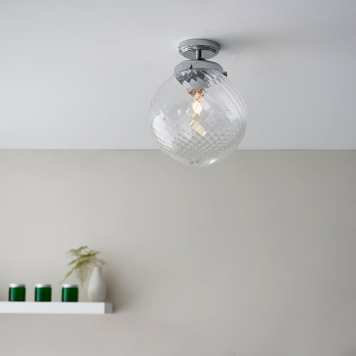 Amos Milston Bathroom Ceiling Light – from Amos Lighting + Home