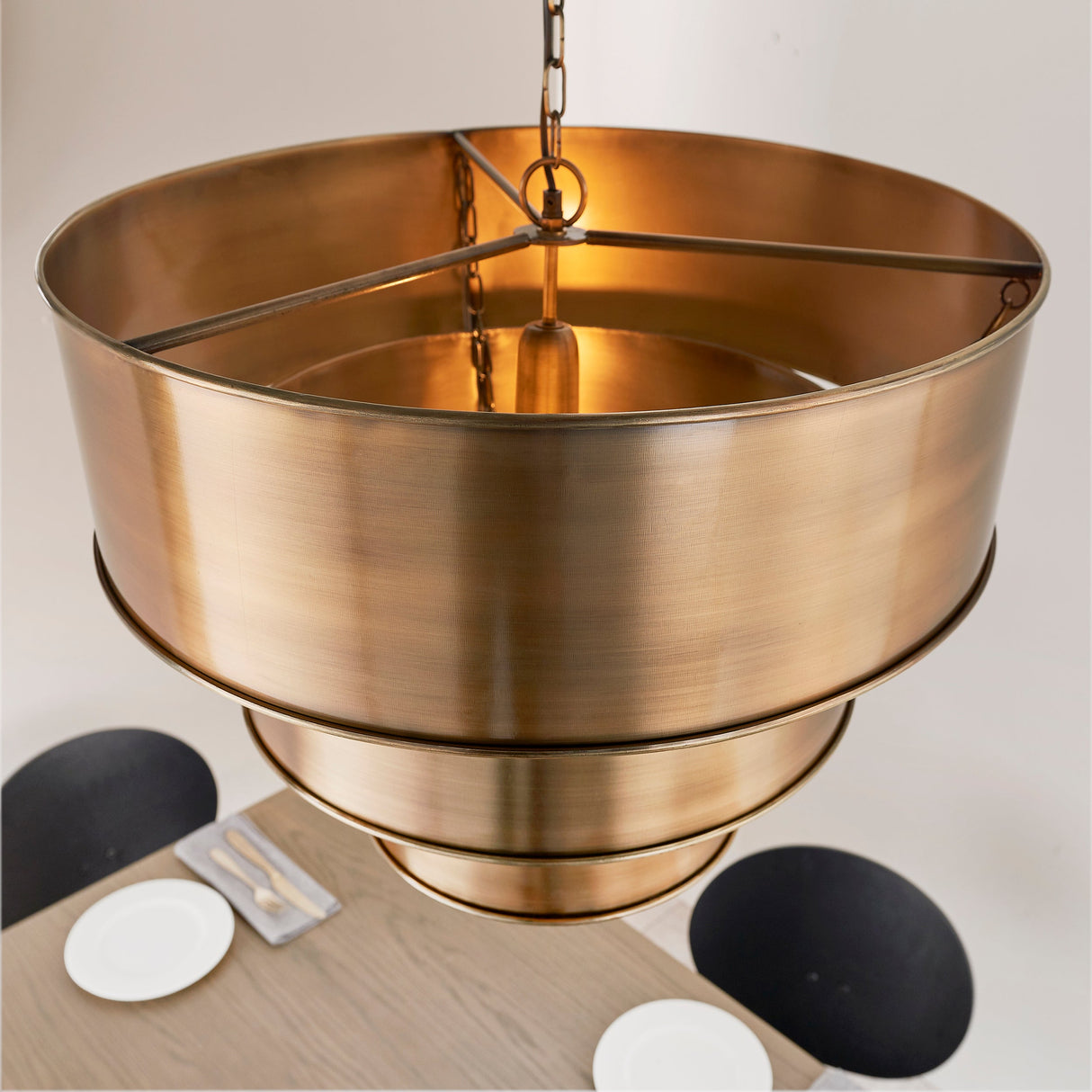 Endon Morad Aged Brass Chandelier – from Amos Lighting + Home