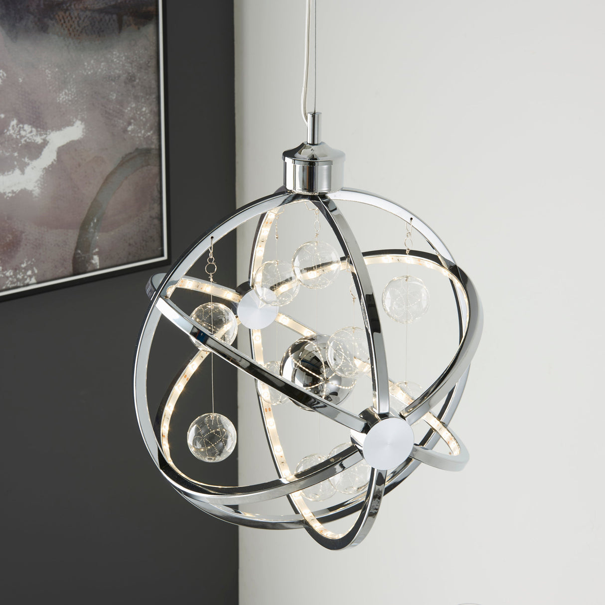Endon Muni LED Pendant Chrome Small – from Amos Lighting + Home