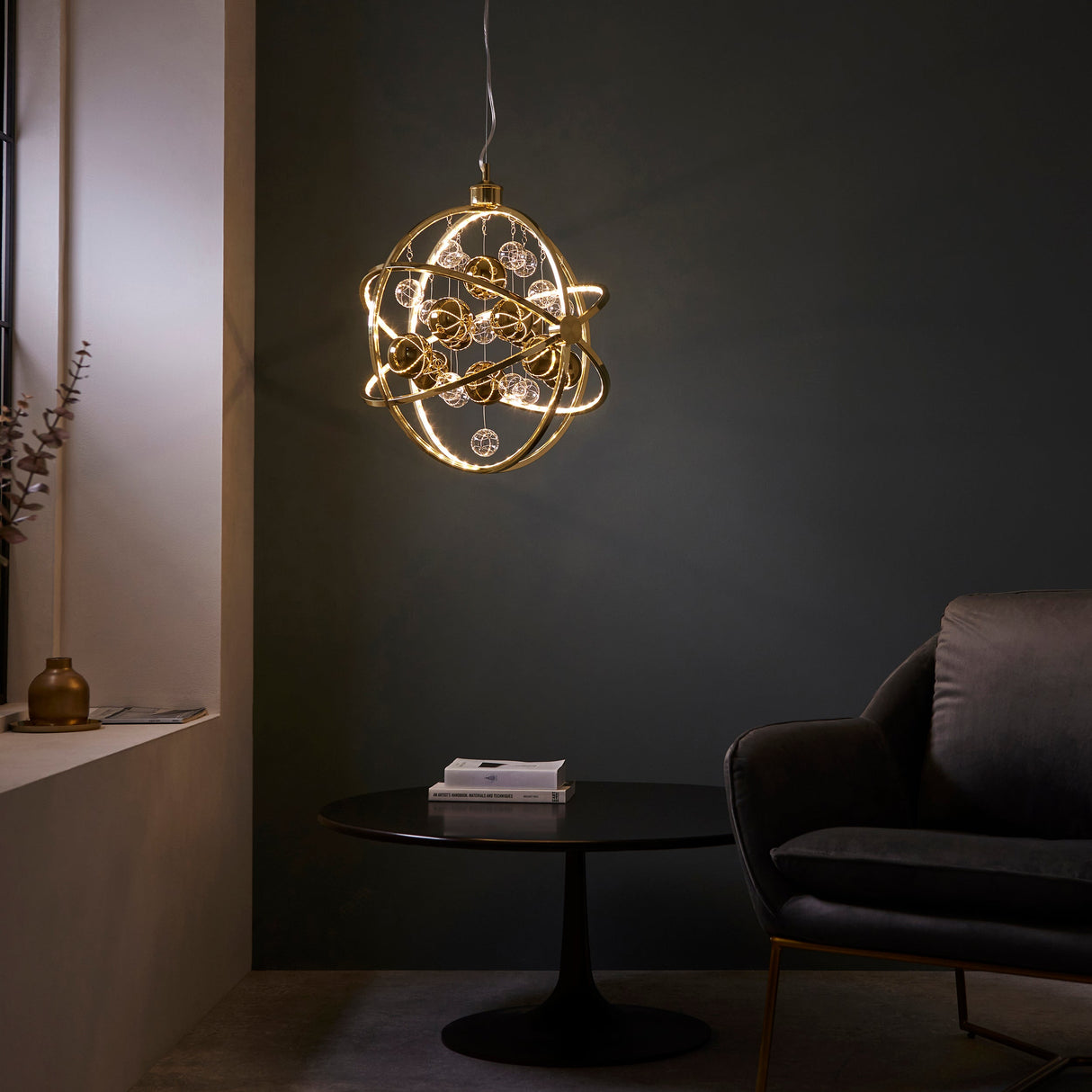 Endon Muni Pendant Gold – from Amos Lighting + Home