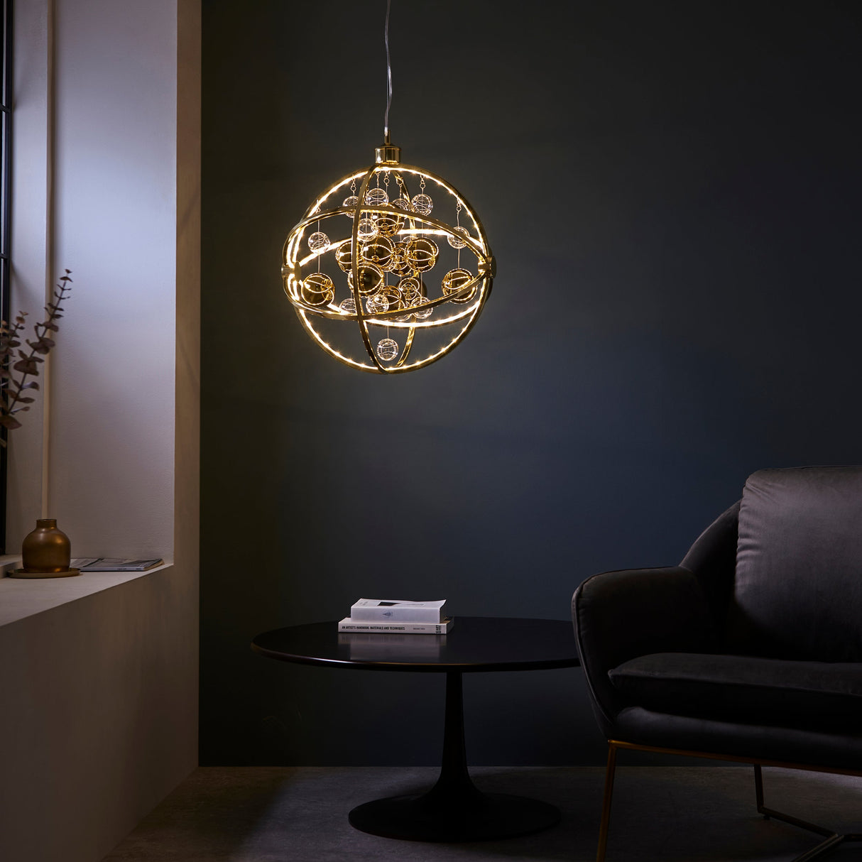Endon Muni Pendant Gold – from Amos Lighting + Home