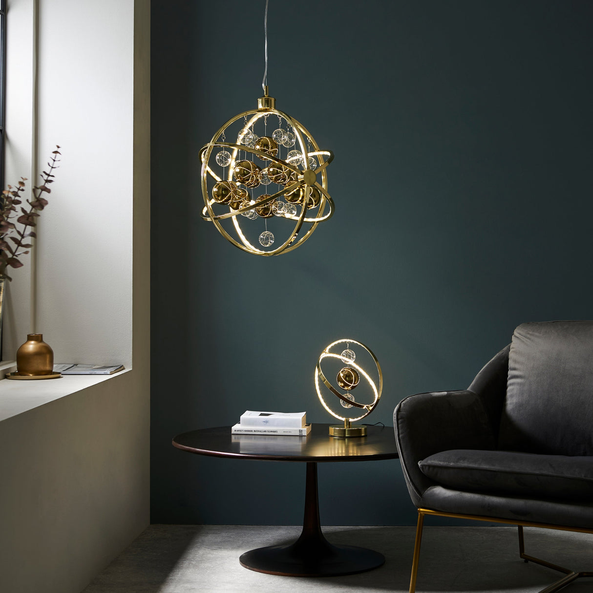Endon Muni Table Lamp Gold – from Amos Lighting + Home