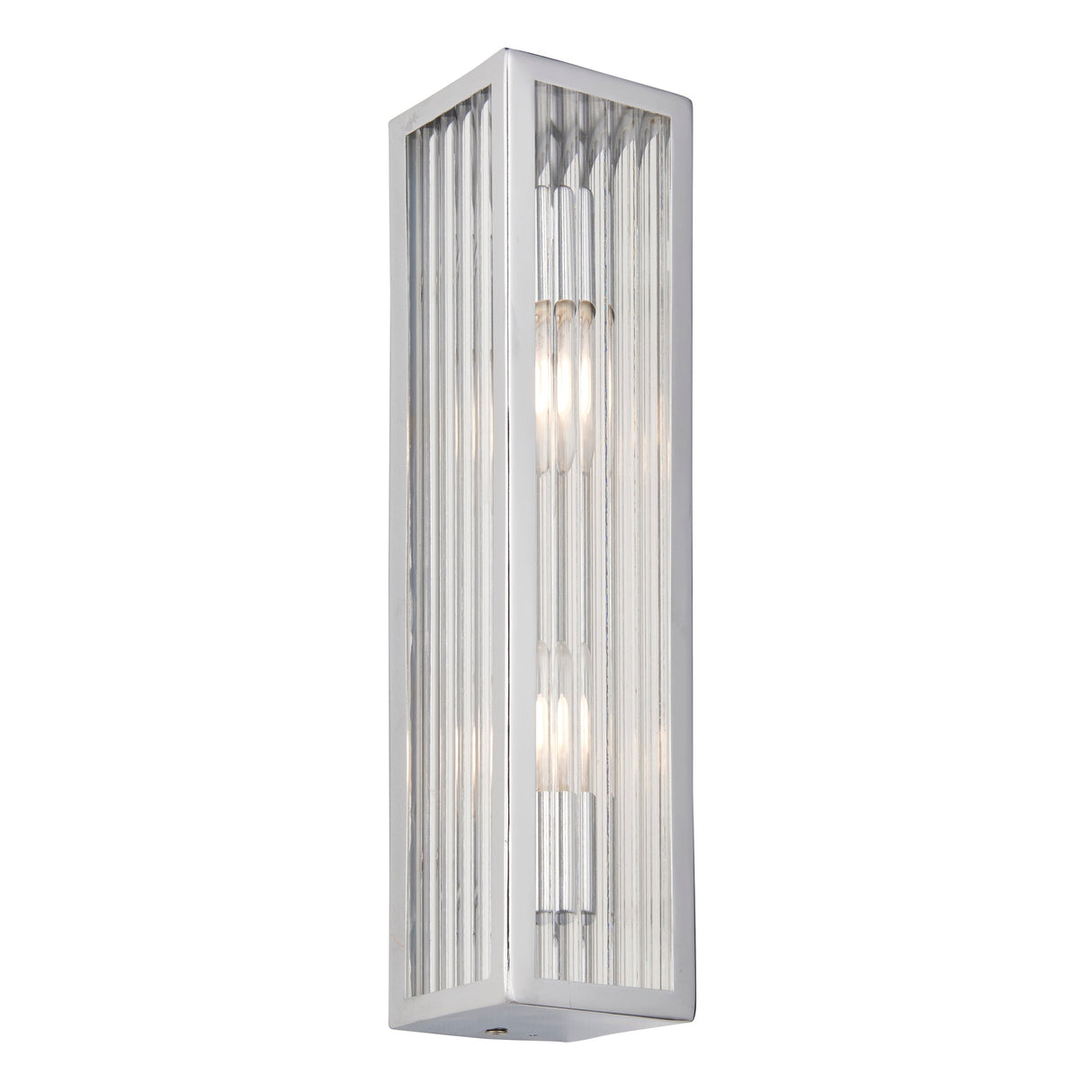Endon Newham Bathroom Wall Light Ribbed Large – from Amos Lighting + Home