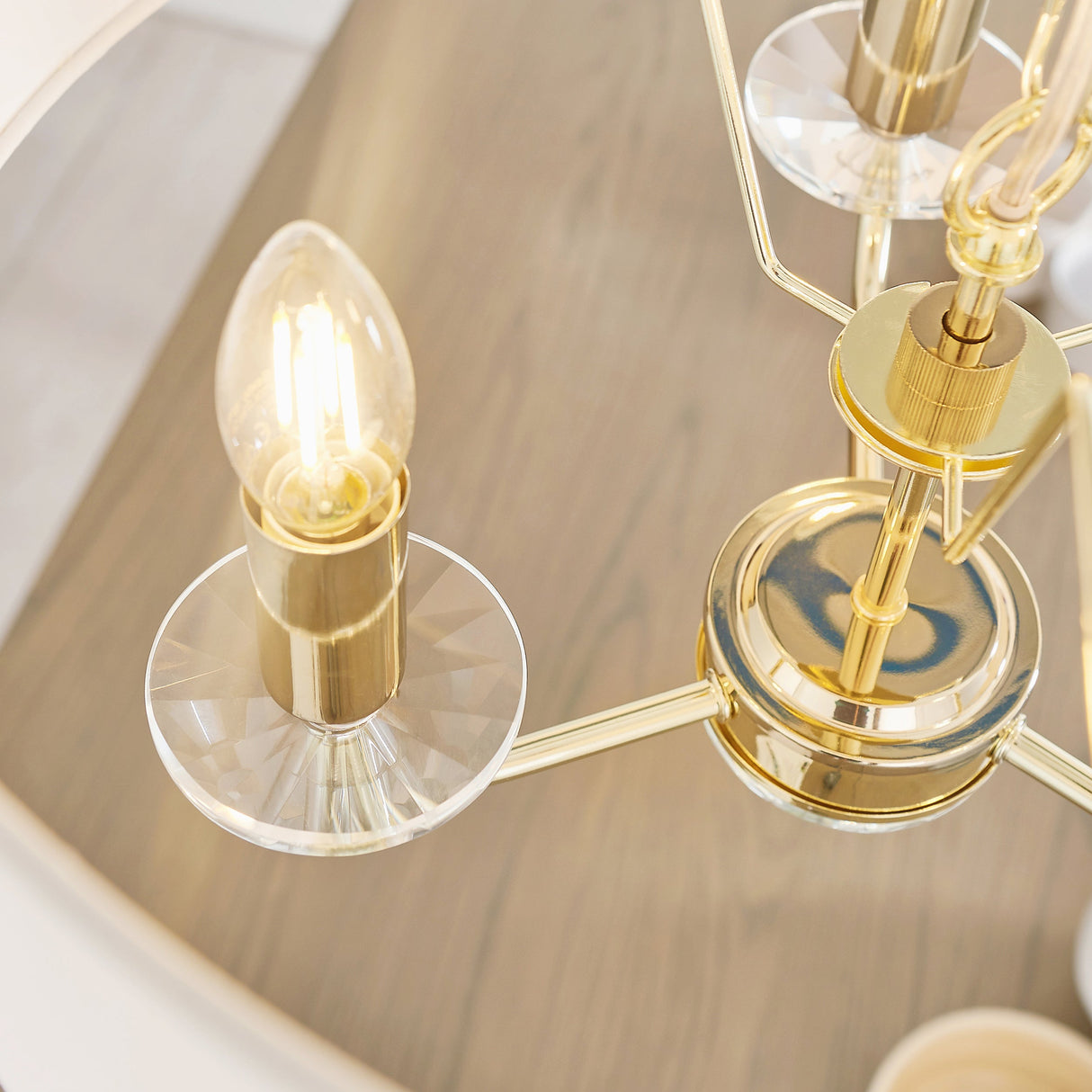 Amos Nixon 3lt Pendant Brass – from Amos Lighting + Home