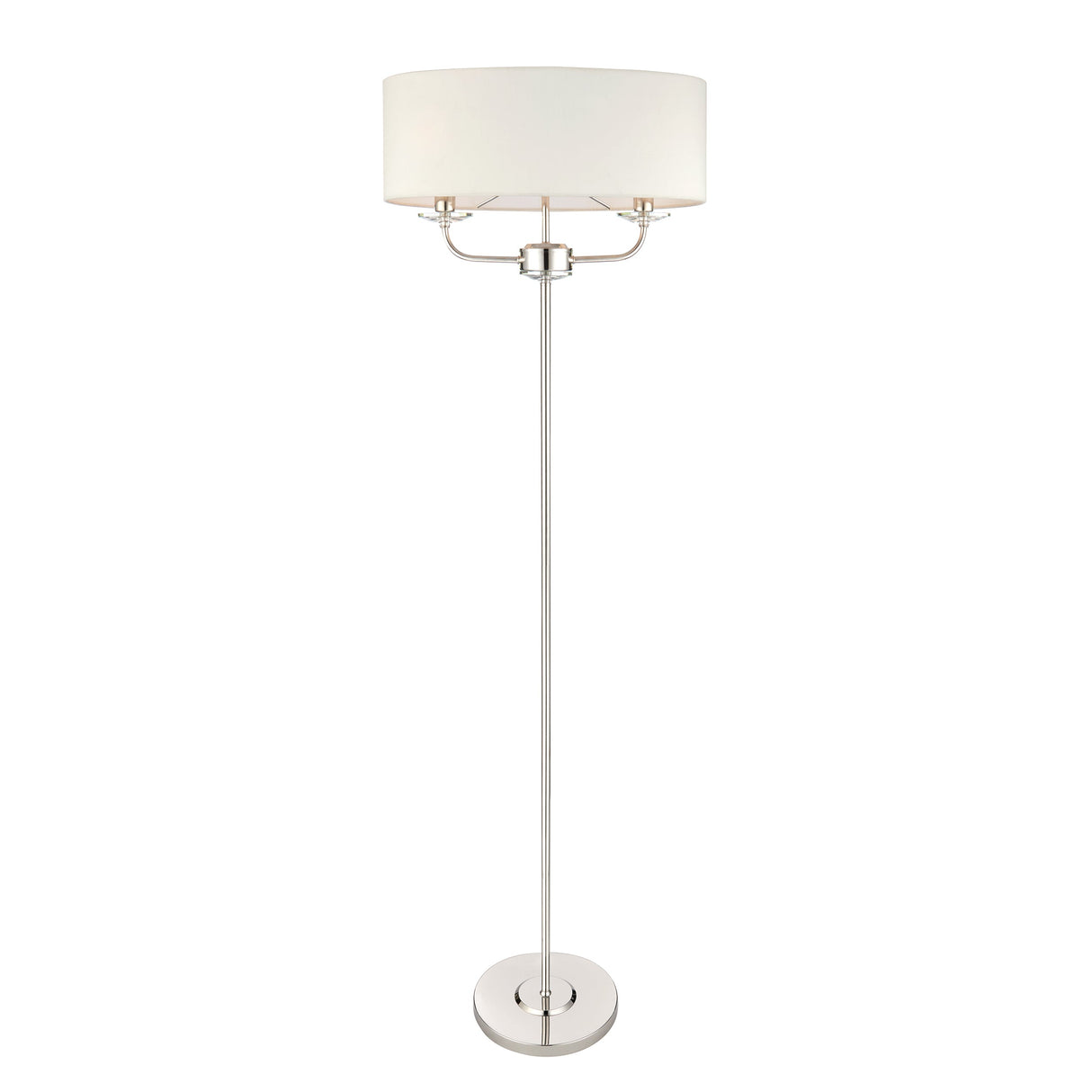 Amos Nixon Floor Lamp Bright Nickel – from Amos Lighting + Home