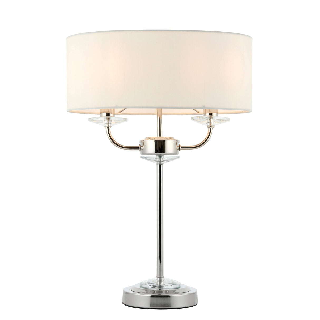 Amos Nixon Table Lamp Bright Nickel – from Amos Lighting + Home