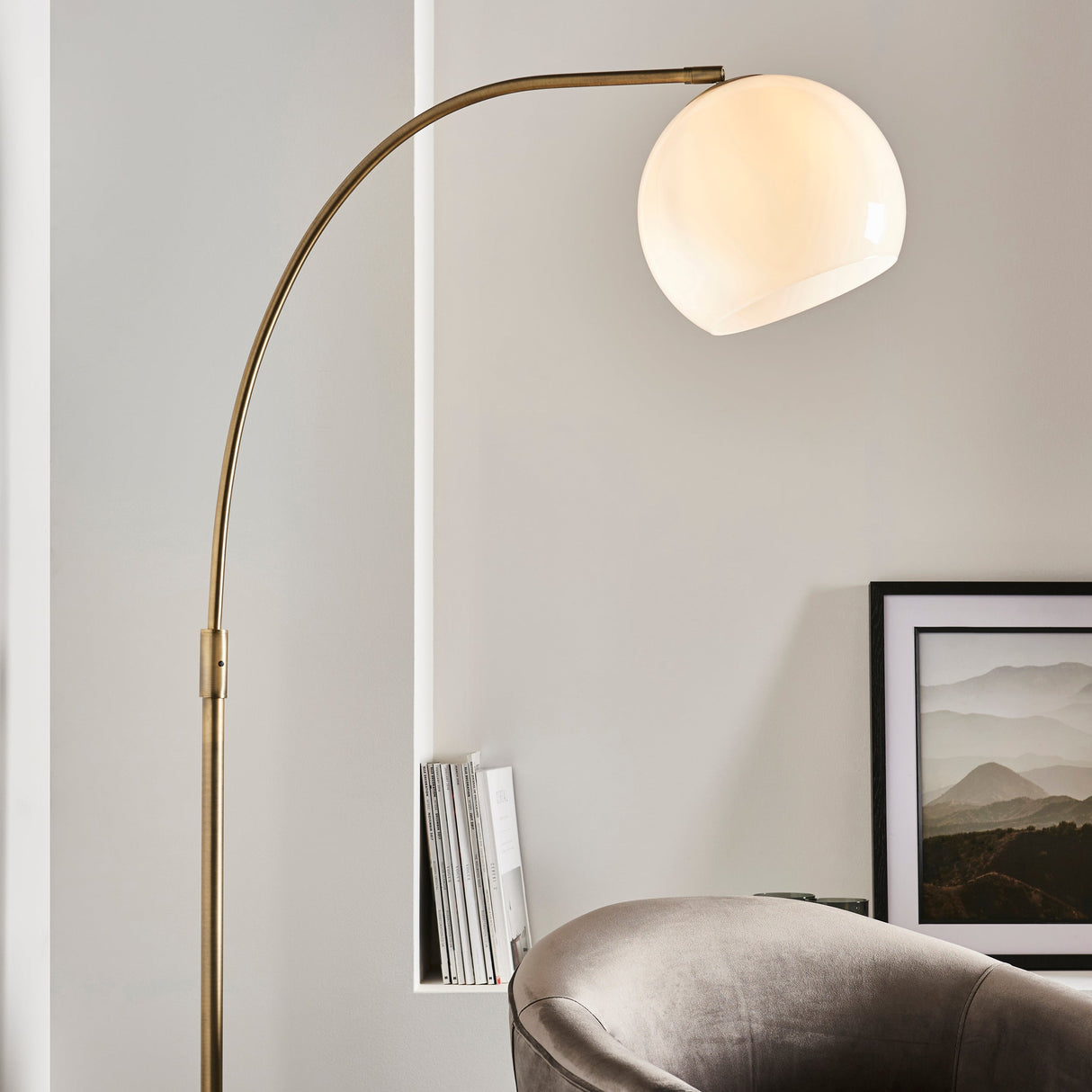 Amos Otto Floor Lamp Black Marble – from Amos Lighting + Home