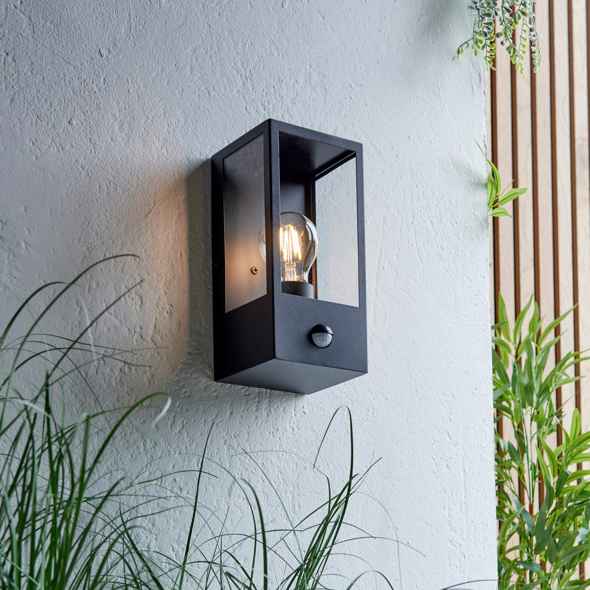 Endon Oxford Outdoor PIR Wall Light Black – from Amos Lighting + Home