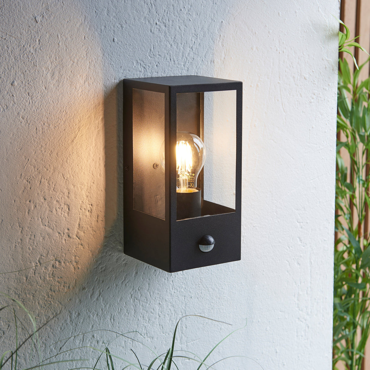 Endon Oxford Outdoor PIR Wall Light Black – from Amos Lighting + Home