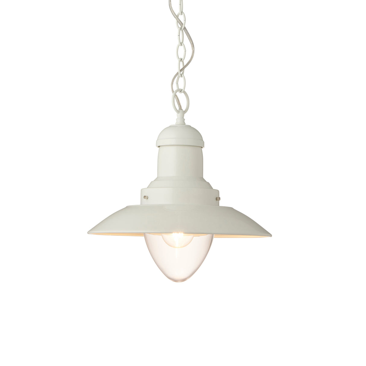 Amos Polperro Nautical Pendant Cream Gloss – from Amos Lighting + Home