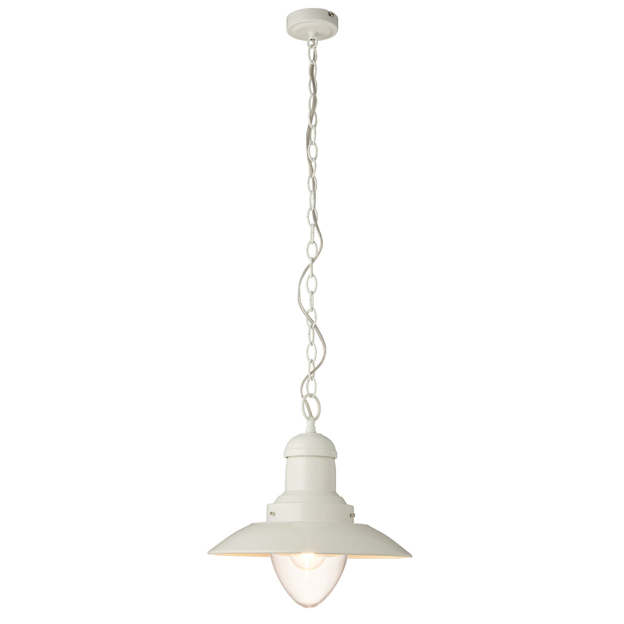 Amos Polperro Nautical Pendant Cream Gloss – from Amos Lighting + Home
