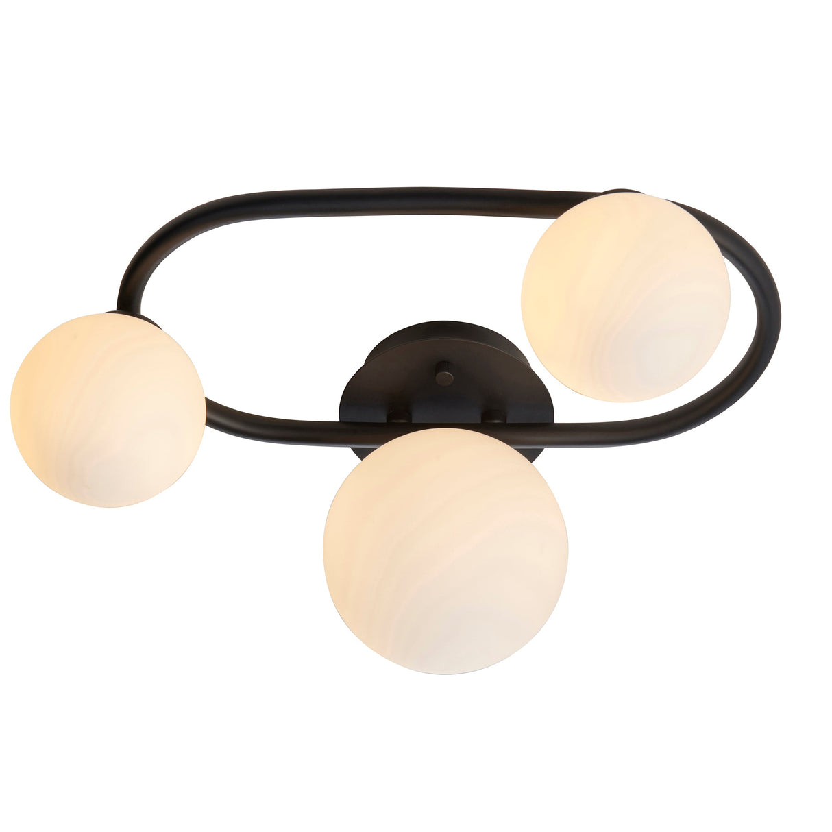 Amos Pulsa Bathroom 3lt Semi flush Matt Black – from Amos Lighting + Home