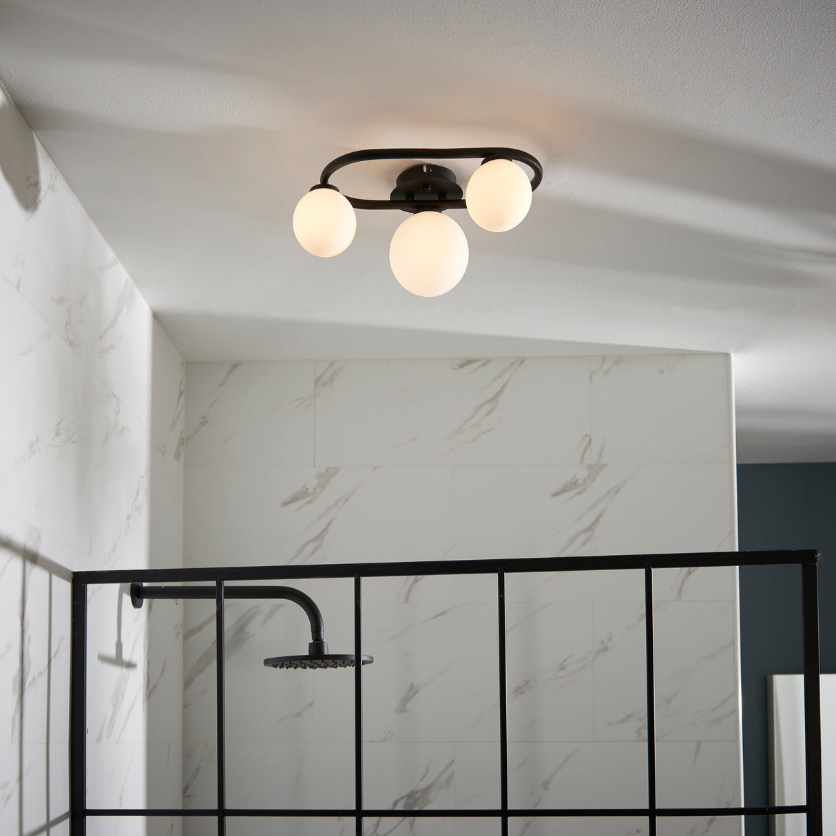 Amos Pulsa Bathroom 3lt Semi flush Matt Black – from Amos Lighting + Home