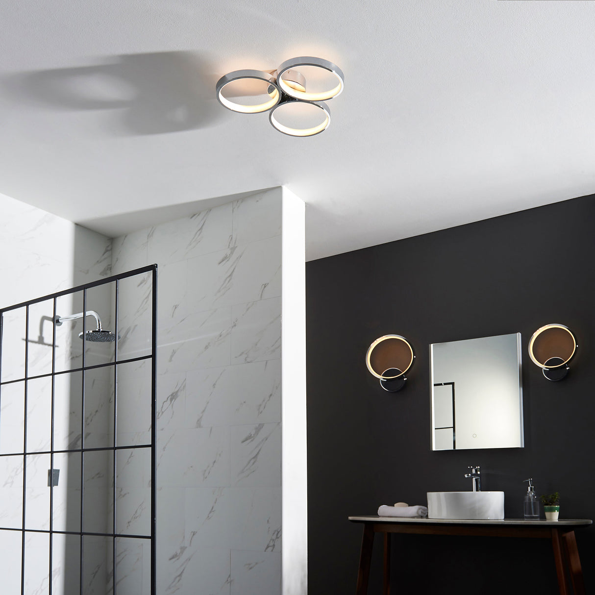 Endon Radius Bathroom Ceiling Light – from Amos Lighting + Home