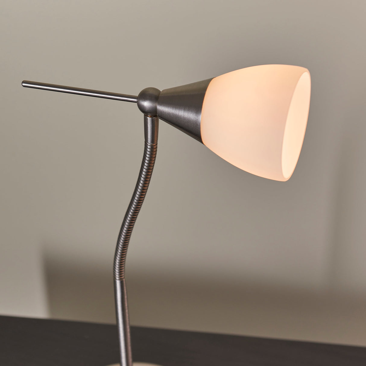 Amos Range Touch Table Lamp Satin Chrome – from Amos Lighting + Home