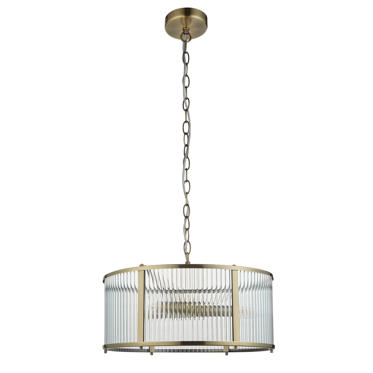 Amos Ridgeton 3lt Chandelier Antique Brass – from Amos Lighting + Home