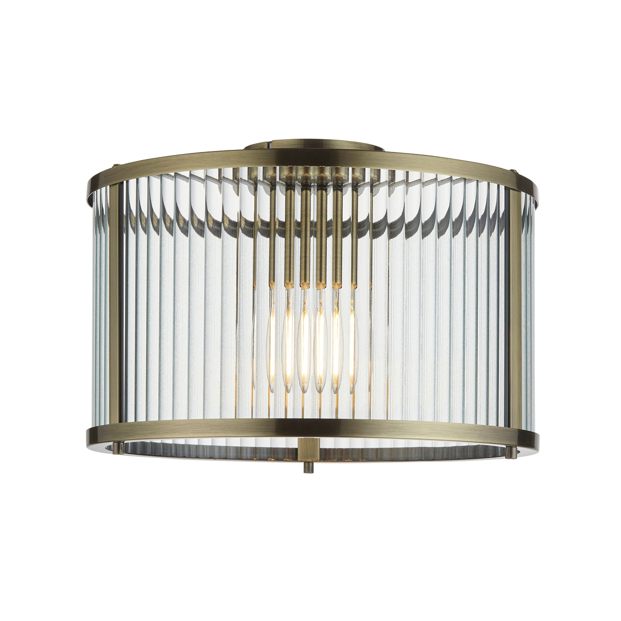 Amos Ridgeton Flush Antique Brass – from Amos Lighting + Home
