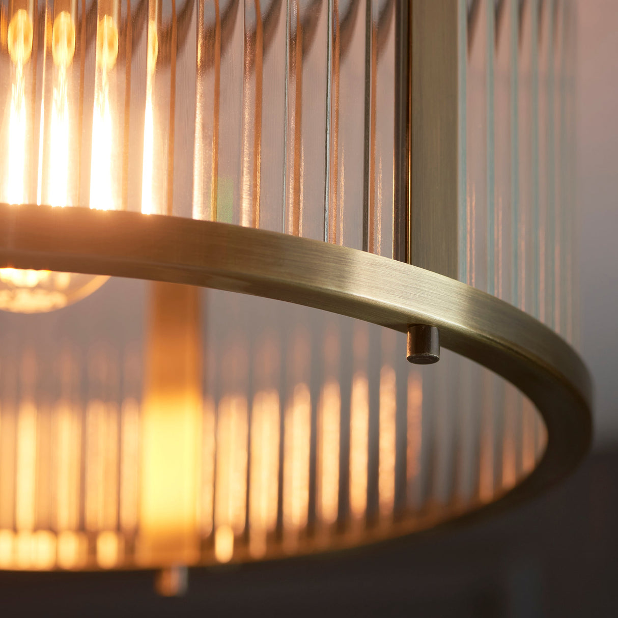 Amos Ridgeton Flush Antique Brass – from Amos Lighting + Home