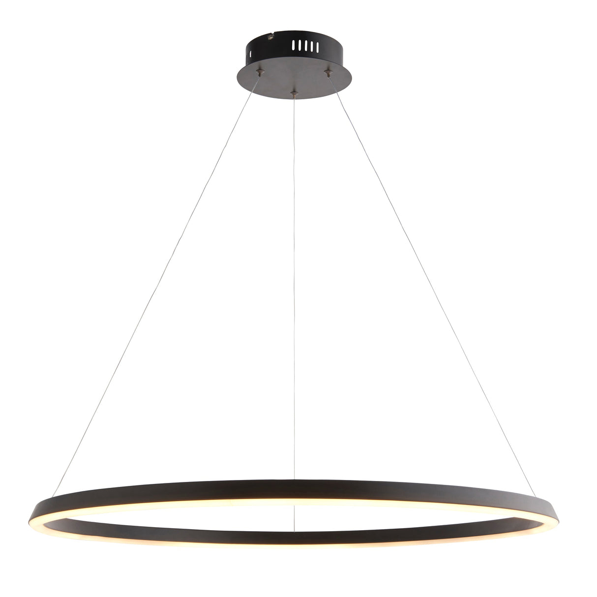 Amos Staten LED Pendant Matt Black – from Amos Lighting + Home