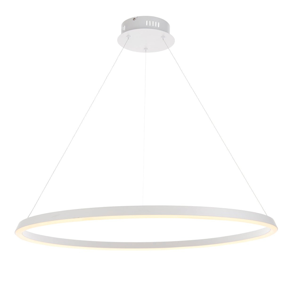 Amos Staten LED Pendant Matt White – from Amos Lighting + Home