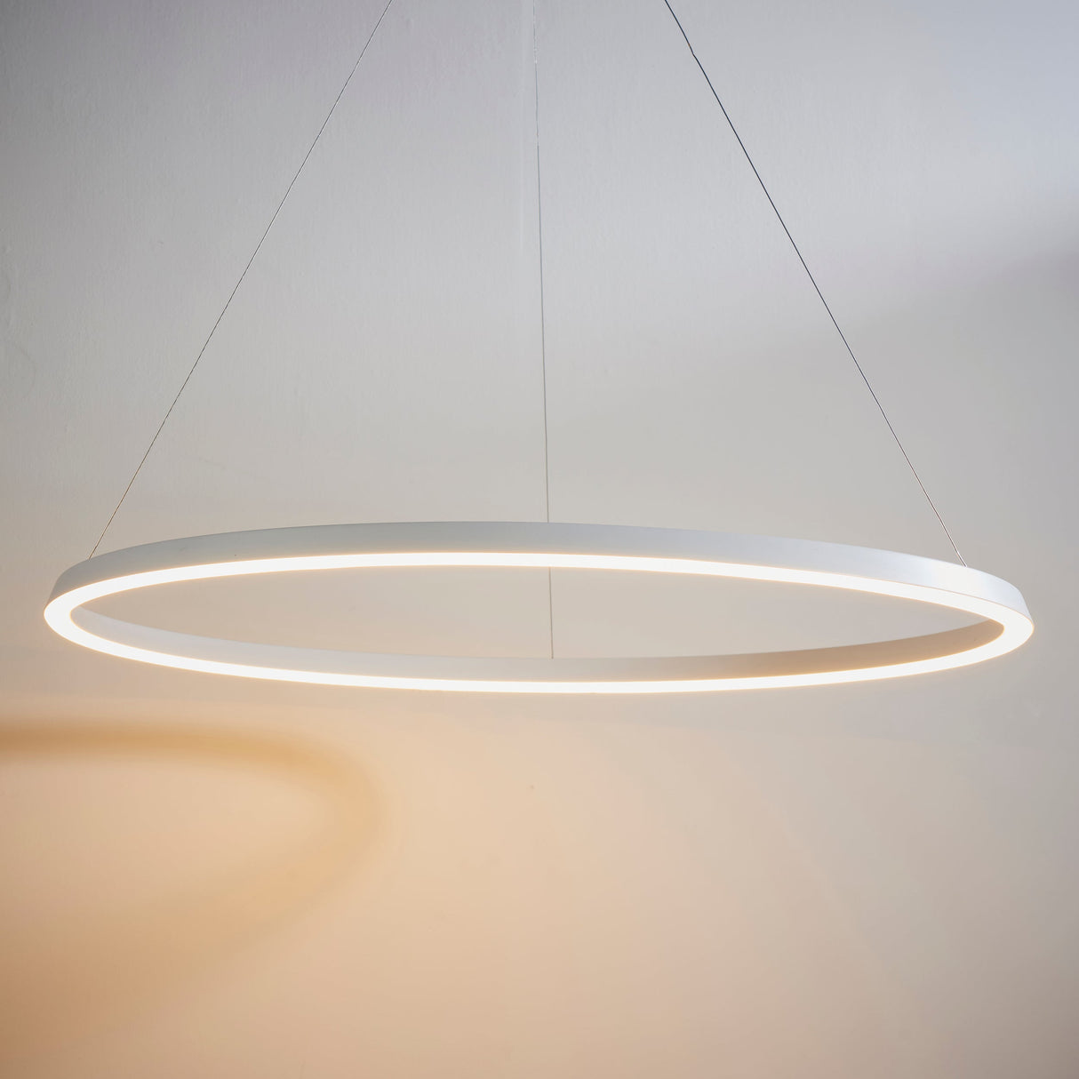 Amos Staten LED Pendant Matt White – from Amos Lighting + Home