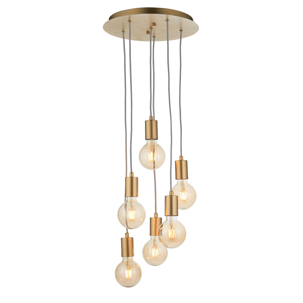 Amos Studio 6lt Cluster Pendant Soft Gold – from Amos Lighting + Home