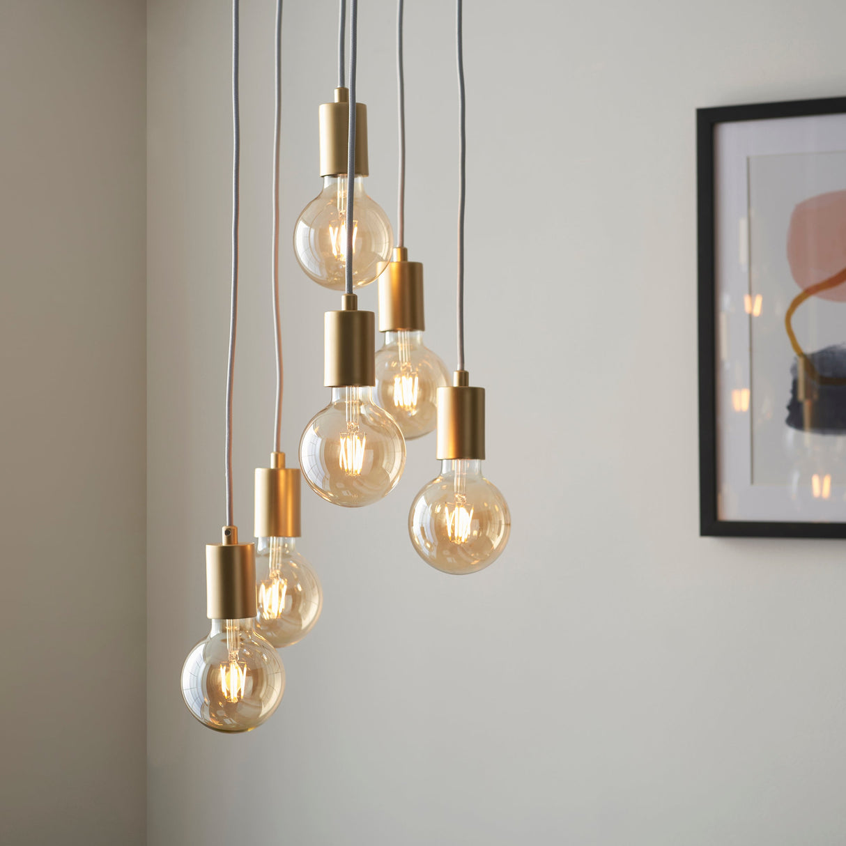 Amos Studio 6lt Cluster Pendant Soft Gold – from Amos Lighting + Home