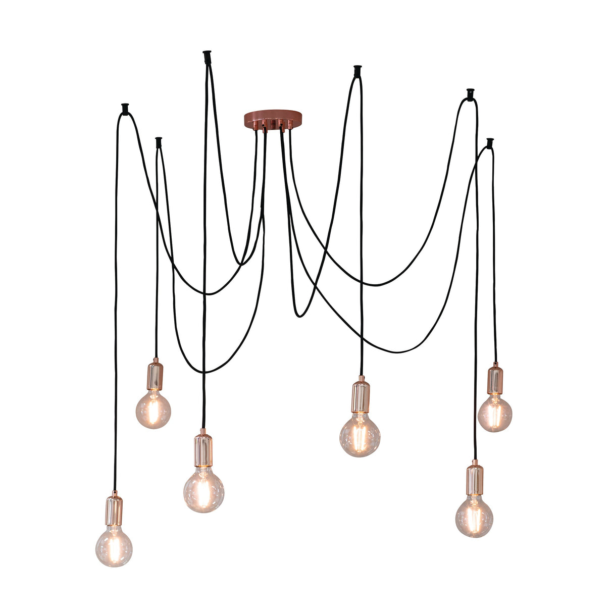 Amos Studio 6lt Pendant Copper – from Amos Lighting + Home