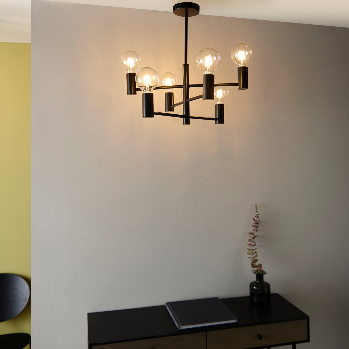 Amos Studio 6lt Semi Flush Black – from Amos Lighting + Home